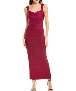women Hervé Léger Sweetheart Banded Gown