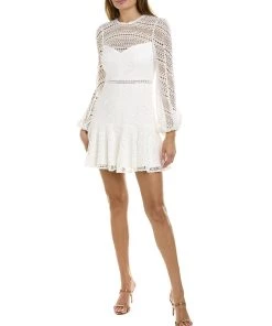 women ML Monique Lhuillier Lace Mini Dress