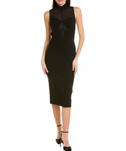 Hervé Léger women Herve Leger Intarsia Bustier Midi Dress