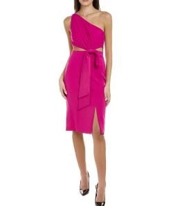 women ML Monique Lhuillier One-Shoulder Cocktail Dress