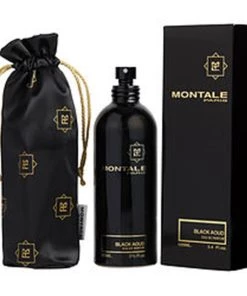Montale 238462 Paris Black Aoud Eau De Parfum Spray - 3.4 oz