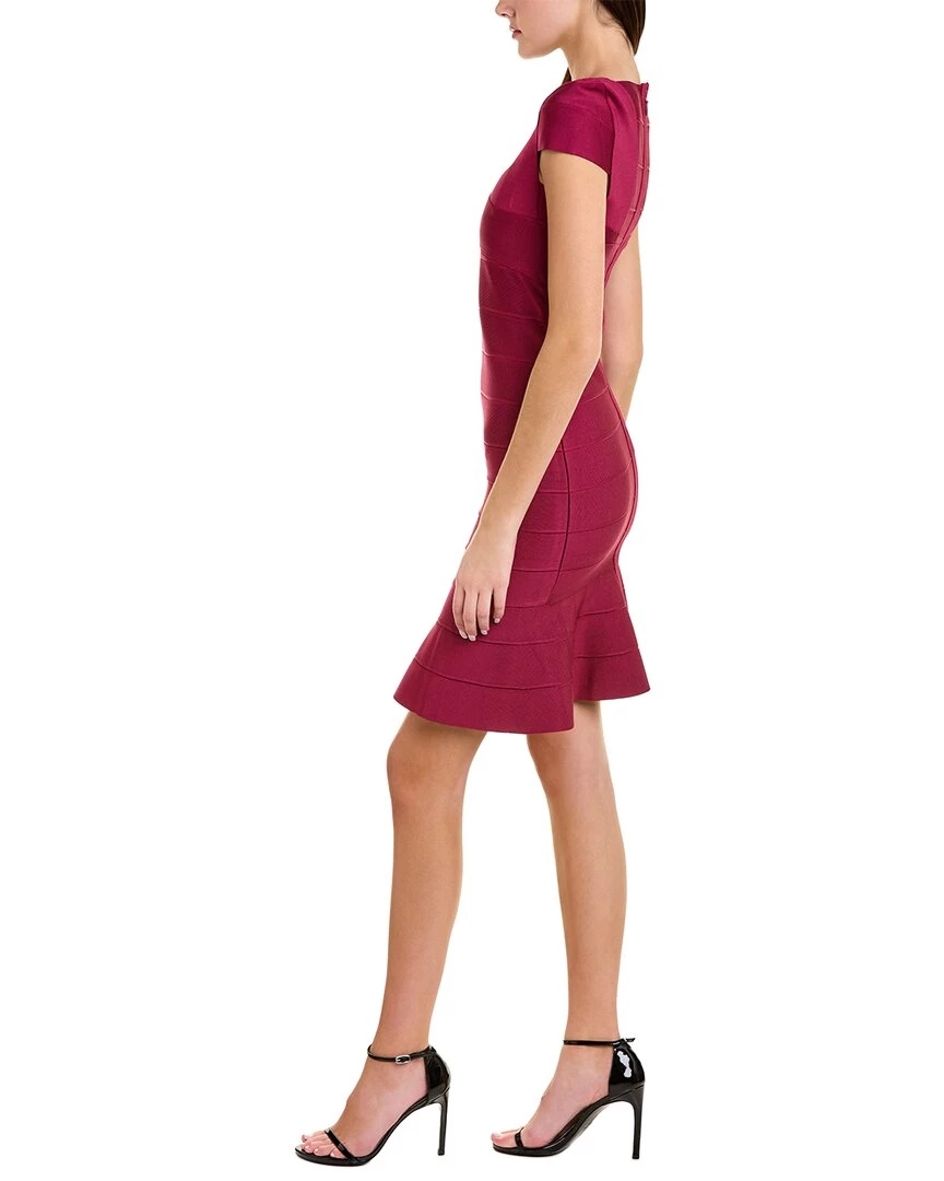 Hervé Léger women Herve Leger Solid Bandage Flare Dress - Image 2