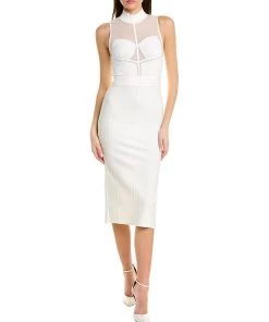 Hervé Léger women Herve Leger Intarsia Bustier Midi Dress