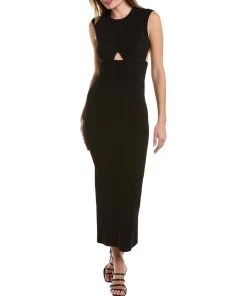women Hervé Léger Variegated Rib Gown
