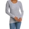 women Qi Cashmere Puff Sleeve Wool & Cashmere-Blend Sweater