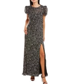women ML Monique Lhuillier Floral Maxi Dress