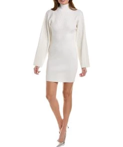 women Hervé Léger Mixed Rib Mini Dress